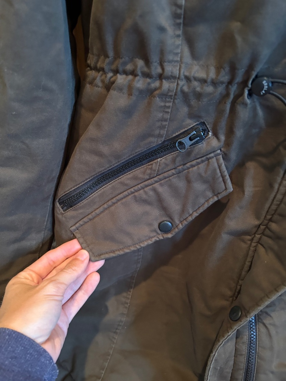 Women’s Orolay Fleece Lined Hooded Parka Jacket - Picture 6 of 13
